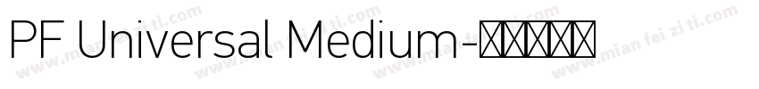PF Universal Medium字体转换